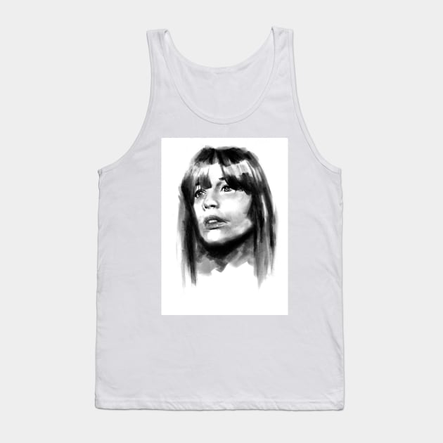 charcoal drawing Tank Top by stoekenbroek